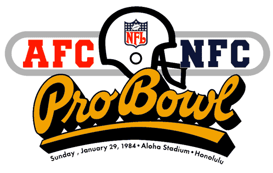 Pro Bowl 1984 Primary Logo t shirt iron on transfers